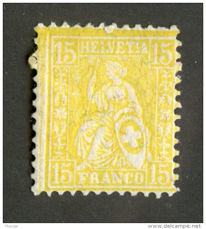 4000  Swiss 1881   Mi.#39 *  Scott #63  Cat. 9.€ -Offers Welcome!- - Unused Stamps