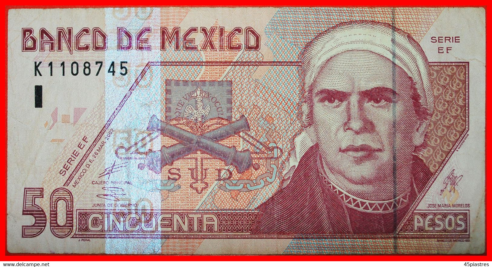 * SHIP BOATS★ MEXICO★ 50  PESOS 2002! LOW START &#9733; NO RESERVE! - Mexiko