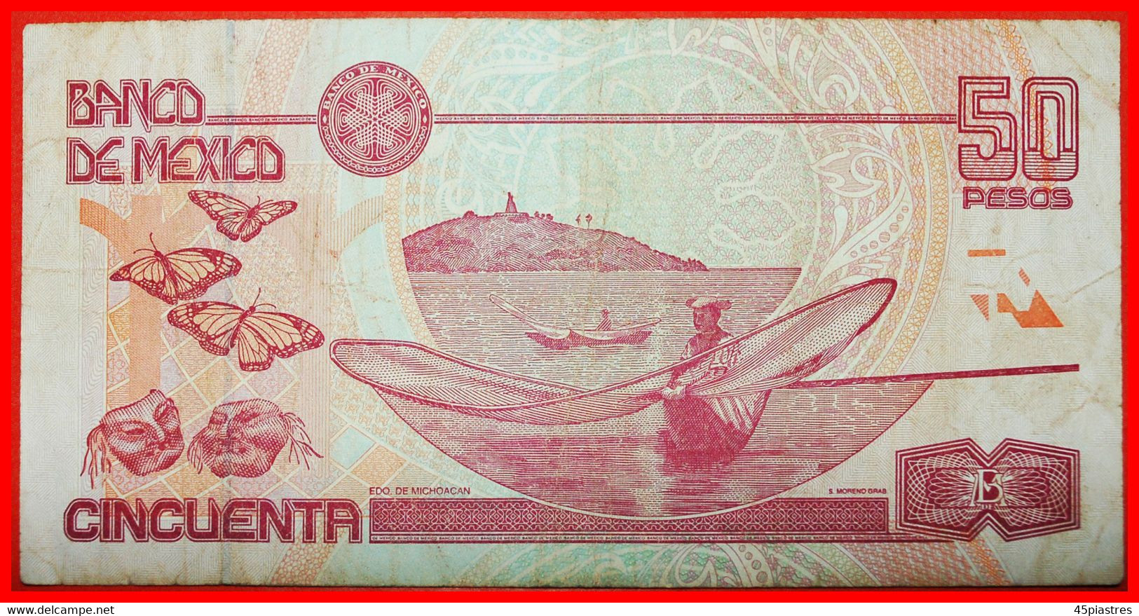 * SHIP BOATS★ MEXICO★ 50  PESOS 2002! LOW START &#9733; NO RESERVE! - Mexico