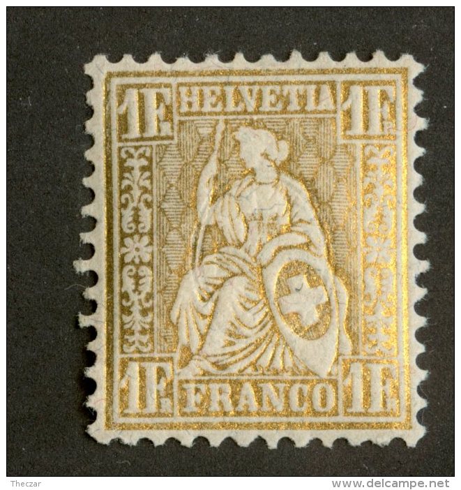 4110  Swiss 1881   Mi.#44 **mnh  Scott #68  Cat. 90.€ -Offers Welcome!- - Unused Stamps