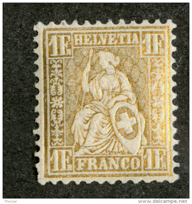 4111  Swiss 1881   Mi.#44 **mnh  Scott #68  Cat. 90.€ -Offers Welcome!- - Unused Stamps
