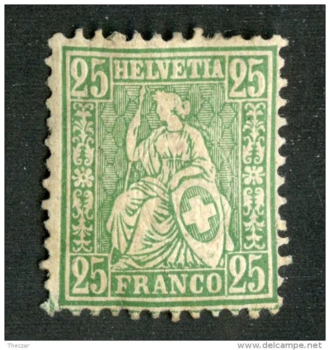 4146  Swiss 1862   Mi.#32b *  Scott #55a  Cat. 40.€ -Offers Welcome!- - Neufs