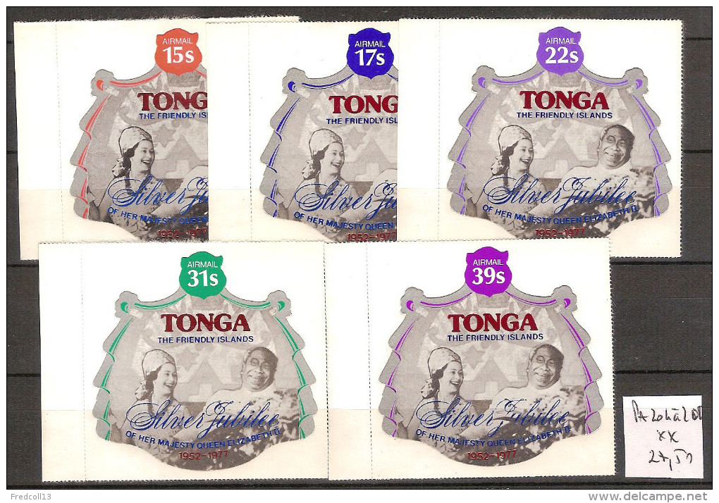 Tonga PA 204 à 208 ** Côte 27.50 € - Tonga (1970-...)