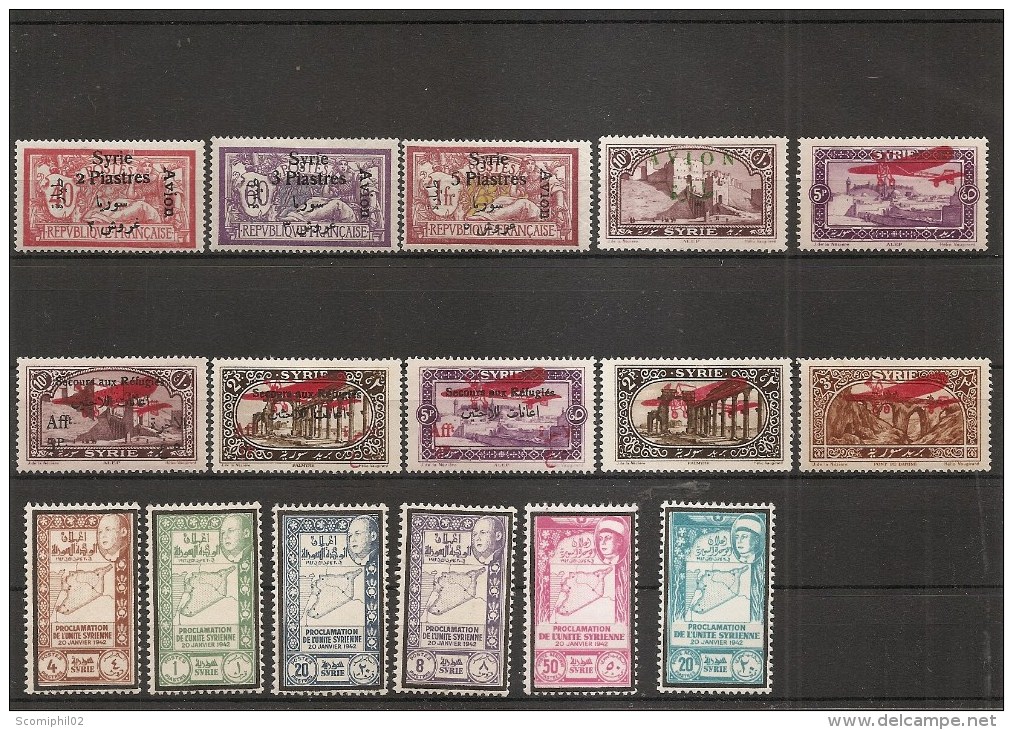 Syrie Française ( Lot De Timbres Divers X -MH) - Nuevos