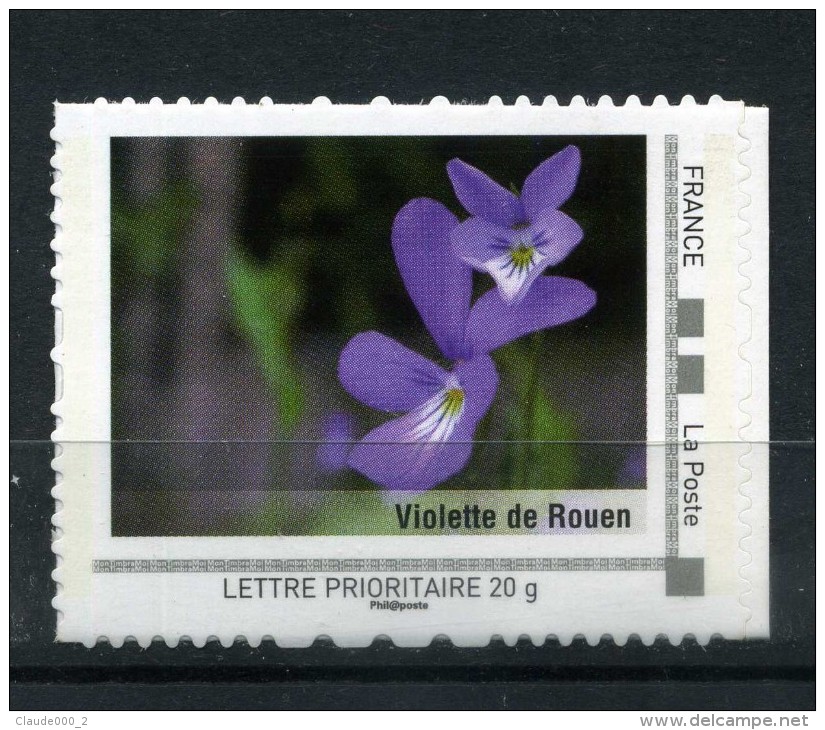 Violette De Rouen .  Adhésif Neuf ** . Collector " HAUTE NORMANDIE "  2009 - Collectors