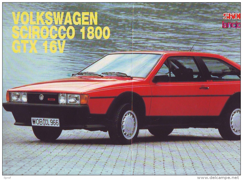 9 Miniposter auto anni 80,  Bertone, Golf , Scirocco 1800, Audi, Jaguar, BMW, Scorpio, Porsche 959, Ferrari Testarossa