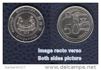 Singapour 2013 Pièce De Monnaie Coin Moeda Moneda 50 Cents De Dollar - Singapore