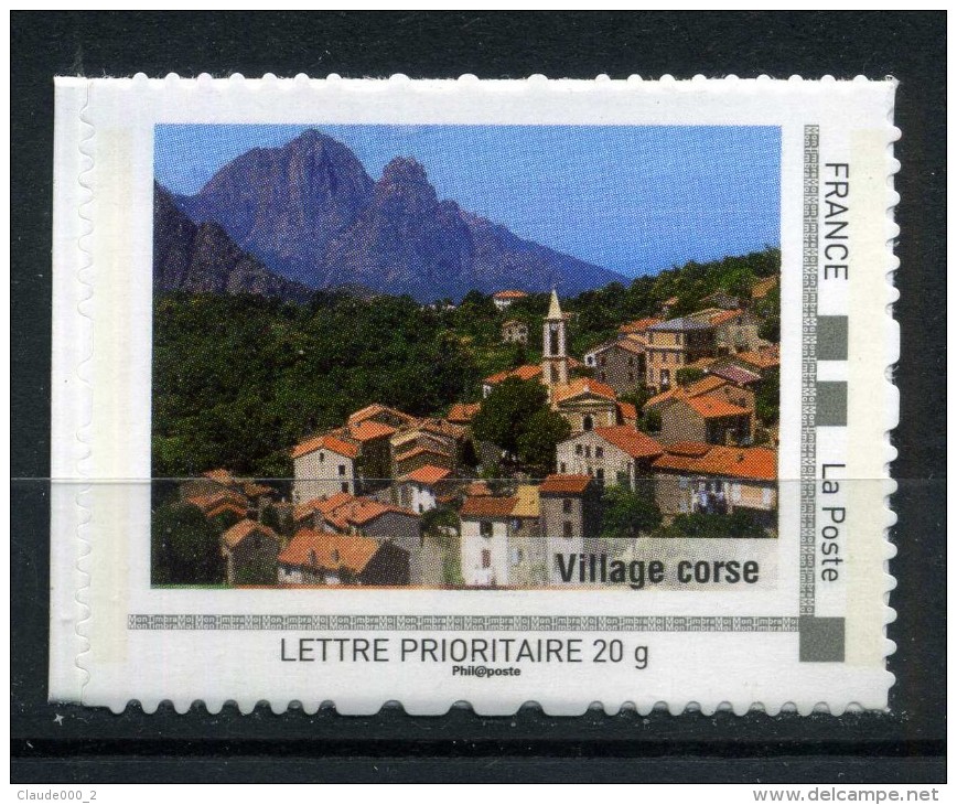 Village Corse .  Adhésif Neuf ** . Collector " LA CORSE "  2009 - Collectors