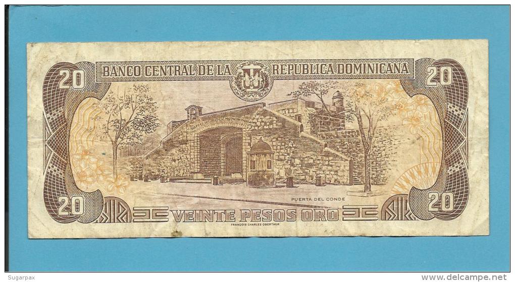 DOMINICAN REP. - 20 PESOS ORO - 1997 - Pick 154 - 2 Scans - República Dominicana