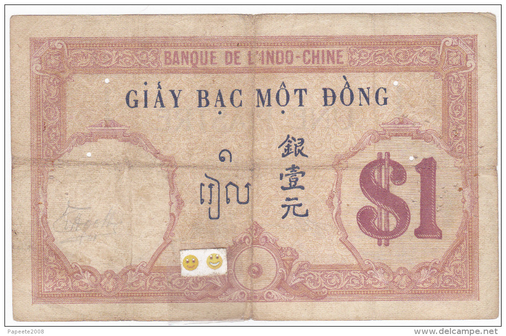 Banque De L´INDO-CHINE - 1 Piastre - (KM 41 B - P 48 B) - TBE - Indochina