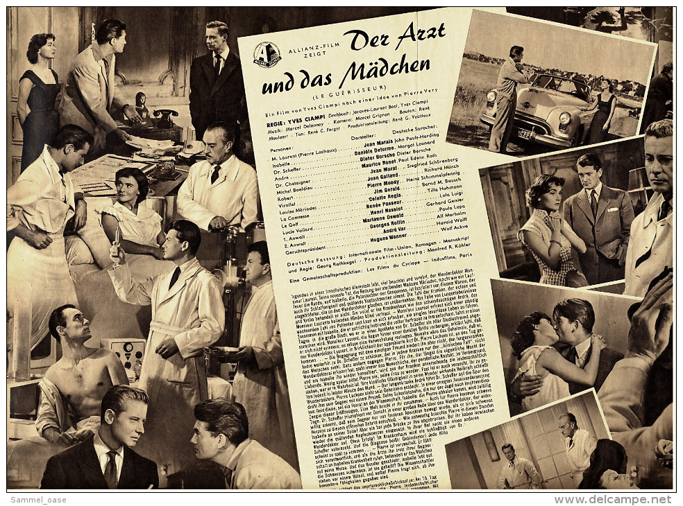 Illustrierte Film-Bühne  -  "Der Arzt Und Das Mädchen" -  Mit Jean Marais  -  Filmprogramm Nr. 2252 Von Ca. 1953 - Revistas