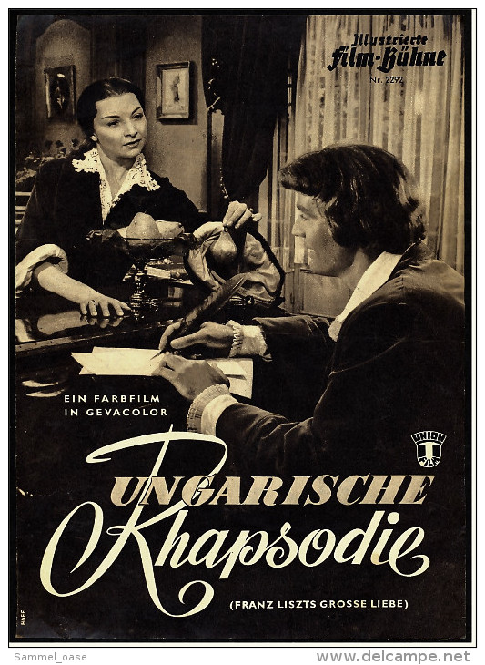 Illustrierte Film-Bühne  -  "Ungarische Rhapsodie" -  Mit Paul Hubschmid  -  Filmprogramm Nr. 2292 Von Ca. 1953 - Revistas