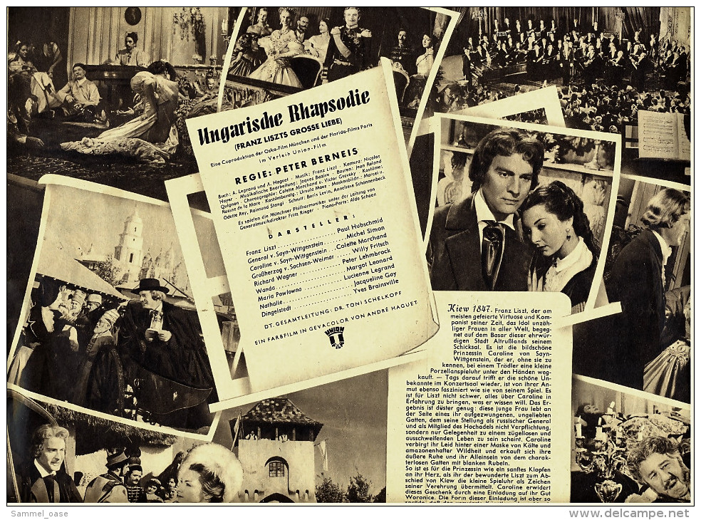 Illustrierte Film-Bühne  -  "Ungarische Rhapsodie" -  Mit Paul Hubschmid  -  Filmprogramm Nr. 2292 Von Ca. 1953 - Revistas