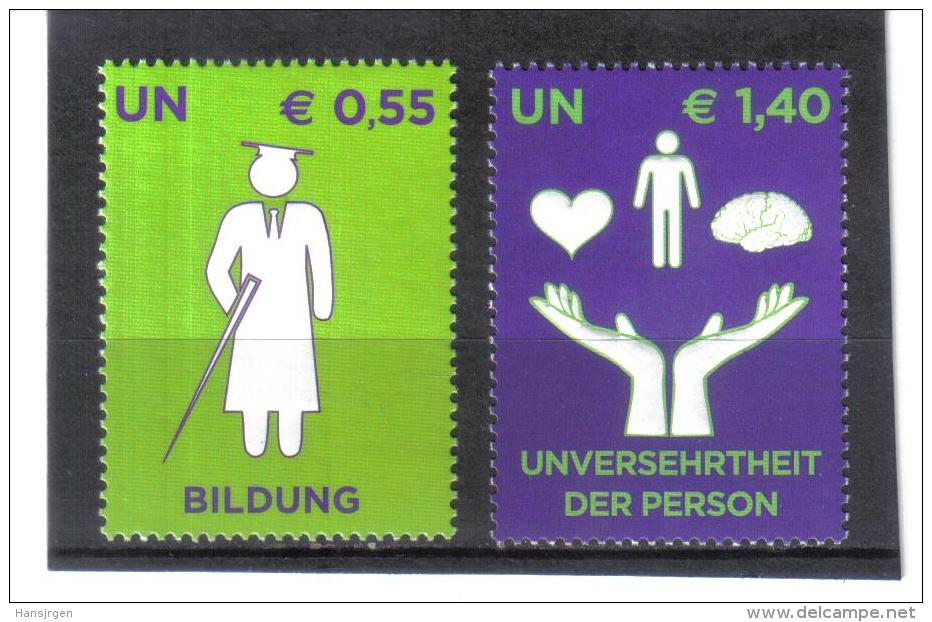 KPÖ256  UNO WIEN 2008  MICHL 543/44 ** Postfrisch - Neufs