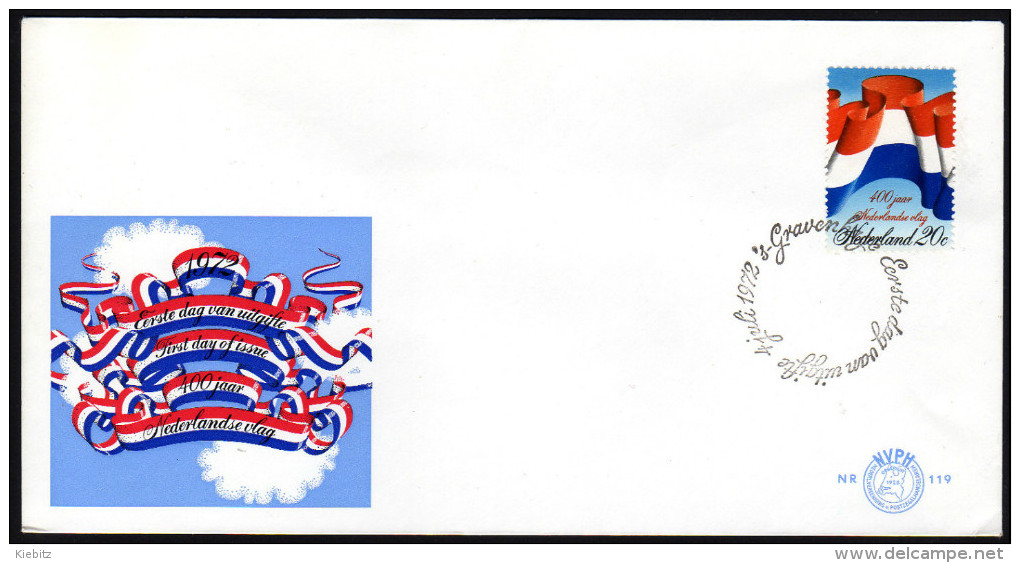 NIEDERLANDE 1972 - 400 Jahre Nationalflagge - FDC - Buste