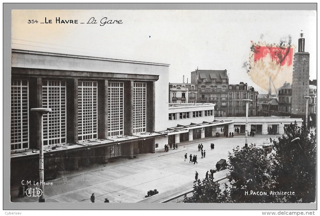 LE HAVRE - La Gare - Carte Glacée - Gare