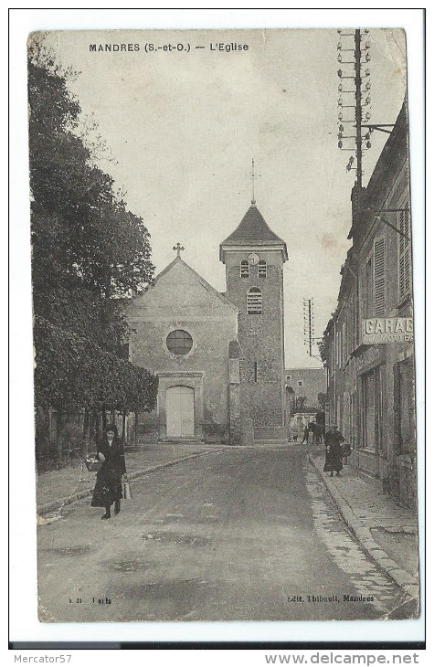 CPA Animée MANDRES Les ROSES - Mandres Les Roses