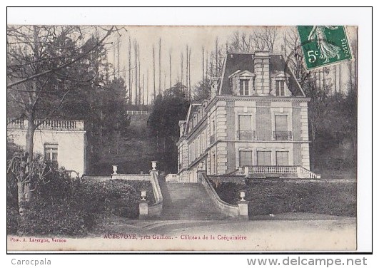 Carte 1908 AUBEVOYE / CHATEAU DE LA CREQUINIERE - Aubevoye