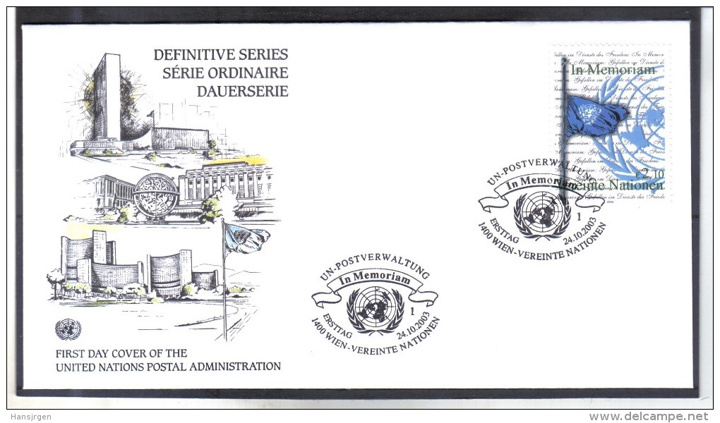 LOT683  UNO WIEN 2003  FDC MICHL 405 FIRST DAY COVER - FDC