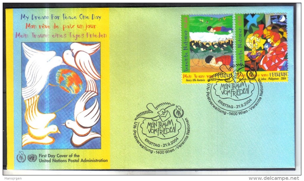 LOT688  UNO WIEN 2004  FDC MICHL 428/29 FIRST DAY COVER - FDC