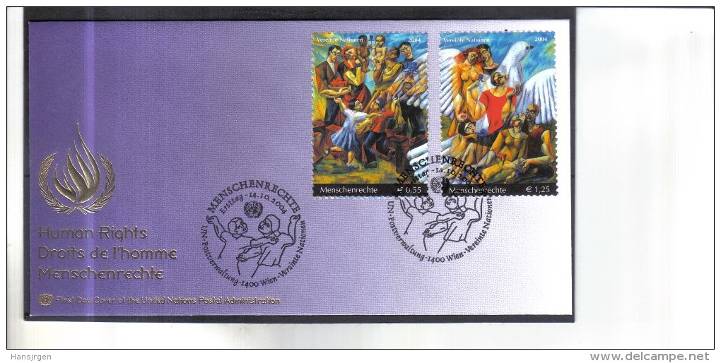 LOT689  UNO WIEN 2004  FDC MICHL 430/31 FIRST DAY COVER - FDC