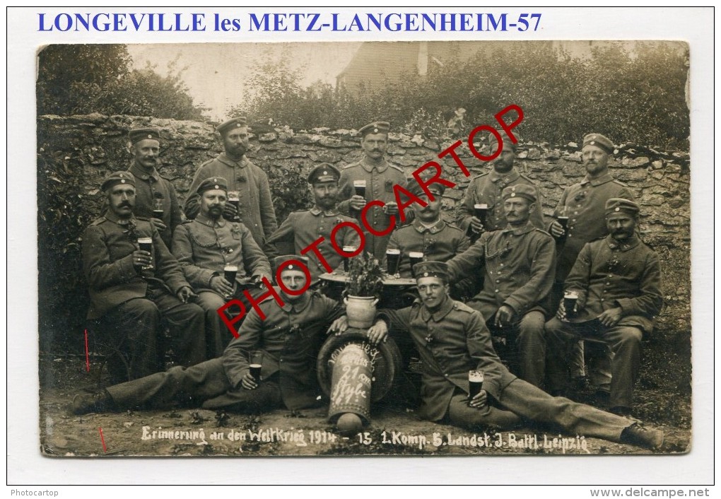 LONGEVILLE Les METZ-Carte Photo Allemande-Guerre 14-18-1WK-France-57- - Metz Campagne