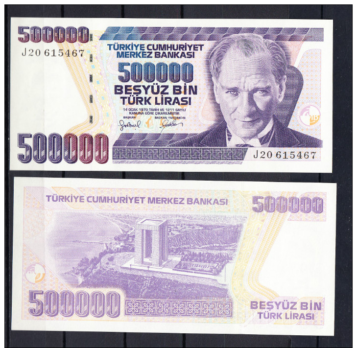 TURQUIA 1970  500000 LIRASI .NUEVO SIN CIRCULAR UNCIRCULATED .VER FOTO.B531 - Turquia