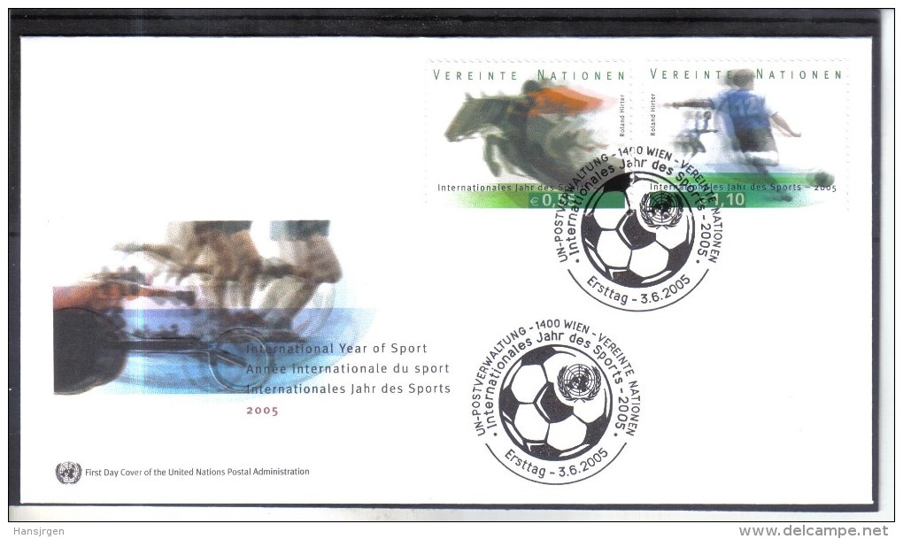 LOT693  UNO WIEN 2005  FDC MICHL 441/42  FDC FIRST DAY COVER - FDC