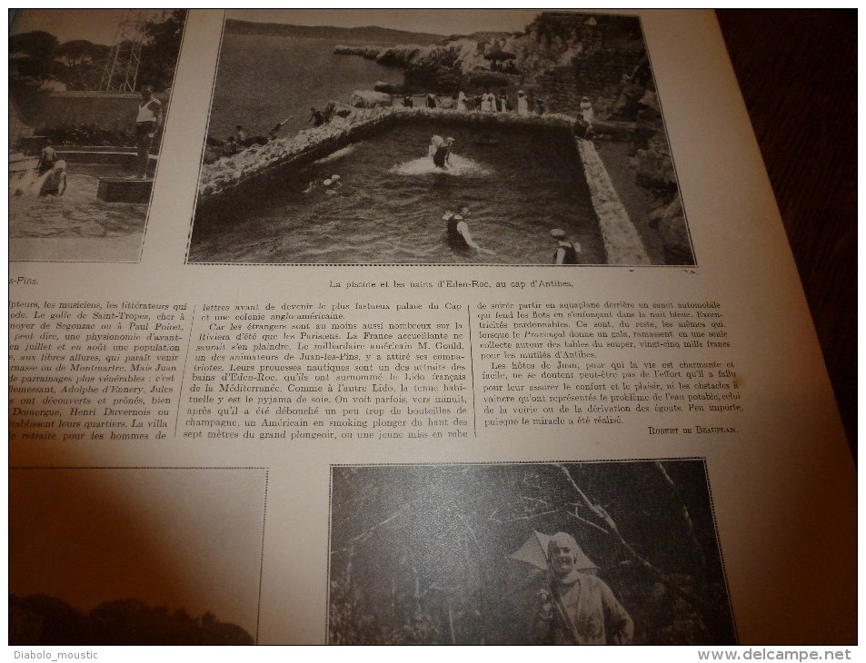 1928 LONDON bombardé;Vin= Drogue ?;Raid Courtnay;ROME Trajan;Lido ANTIBES;Millau;Luzech;Rocamadour;Planches-en-Montagne