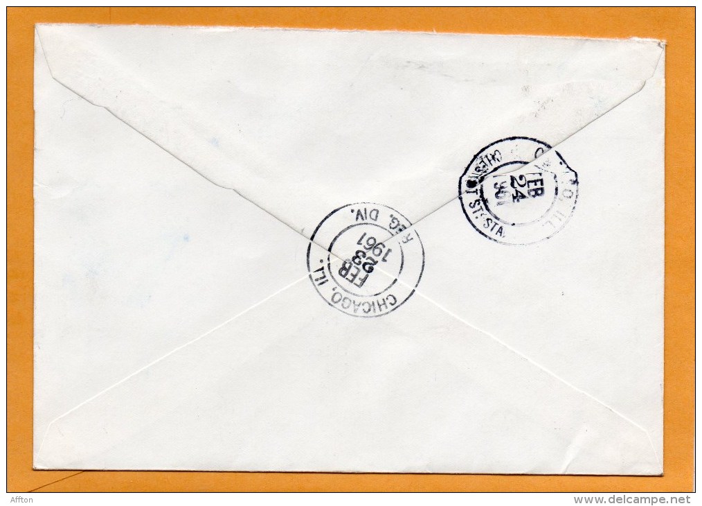 Finland 1961 Air Mail Cover Mailed Registered To USA - Lettres & Documents