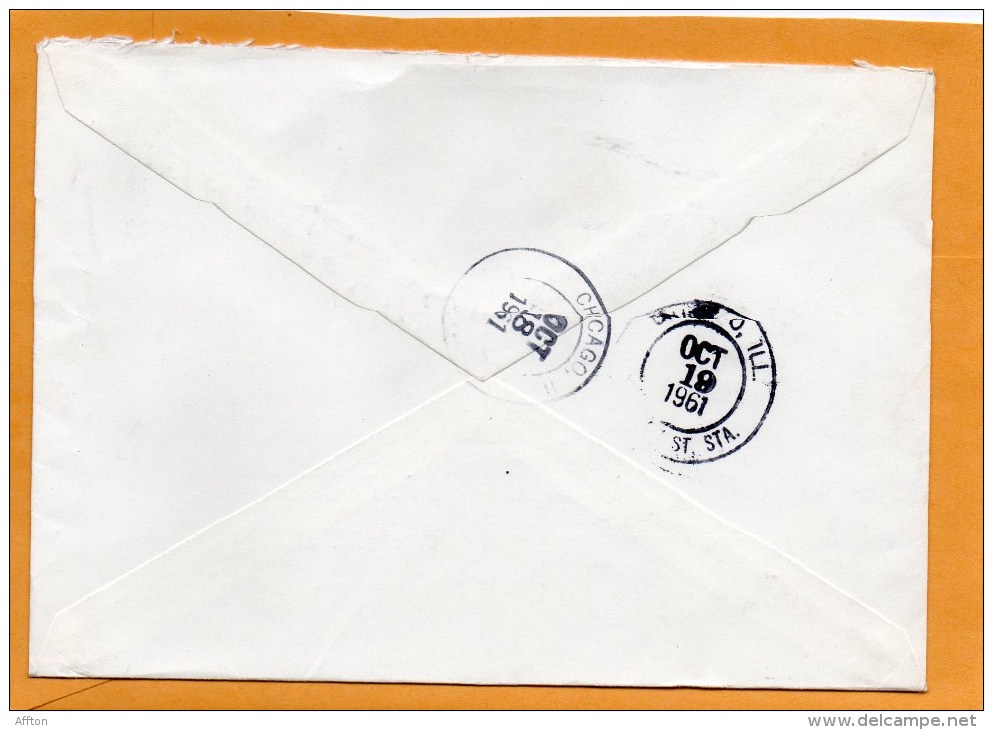Finland 1961 Air Mail Cover Mailed Registered To USA - Brieven En Documenten