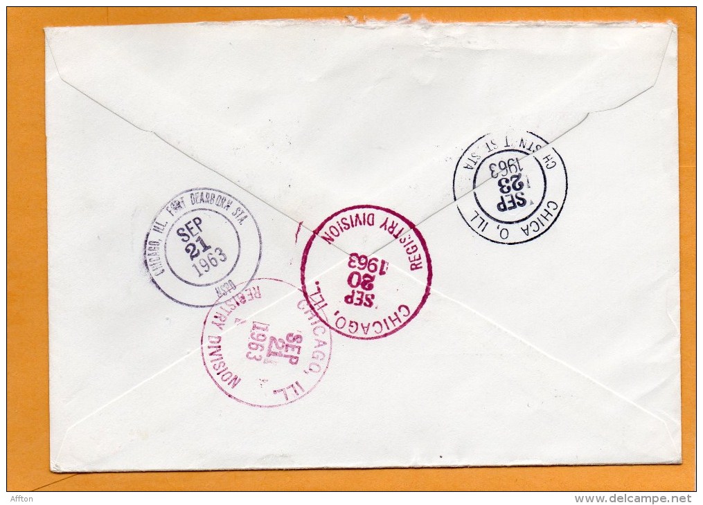 Finland 1963 Air Mail Cover Mailed Registered To USA - Brieven En Documenten