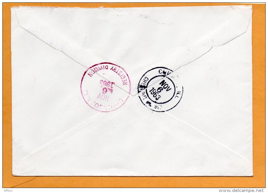 Finland 1963 Air Mail Cover Mailed Registered To USA - Briefe U. Dokumente