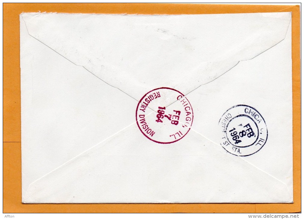 Finland 1964 Air Mail Cover Mailed Registered To USA - Brieven En Documenten