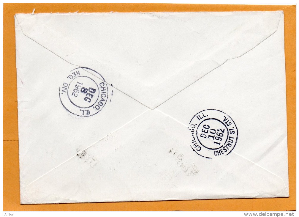 Finland 1962 Air Mail Cover Mailed Registered To USA - Briefe U. Dokumente