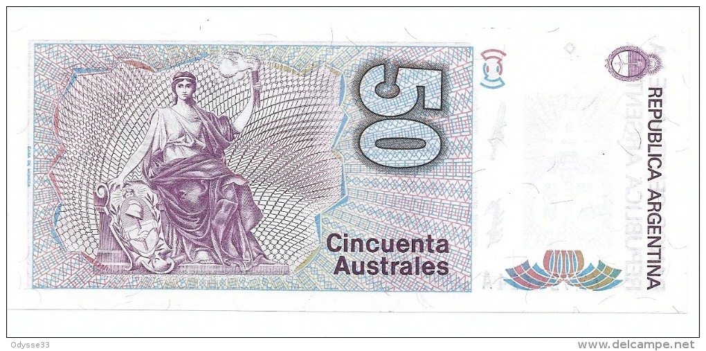 A . 1986 / 1989 - NEUF - 50  AUSTRALES - N° 63.726.614 A - - Argentinien