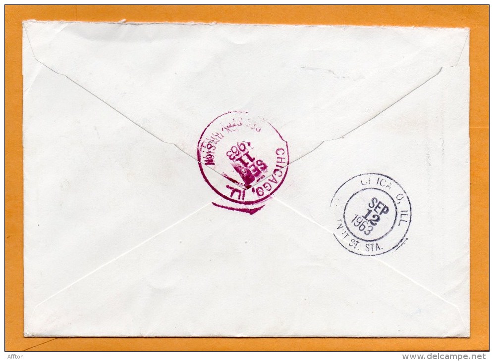 Finland 1963 Air Mail Cover Mailed Registered To USA - Cartas & Documentos