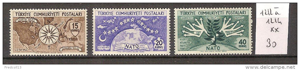 Turquie 1212 à 1214 ** Côte 30 € - Unused Stamps