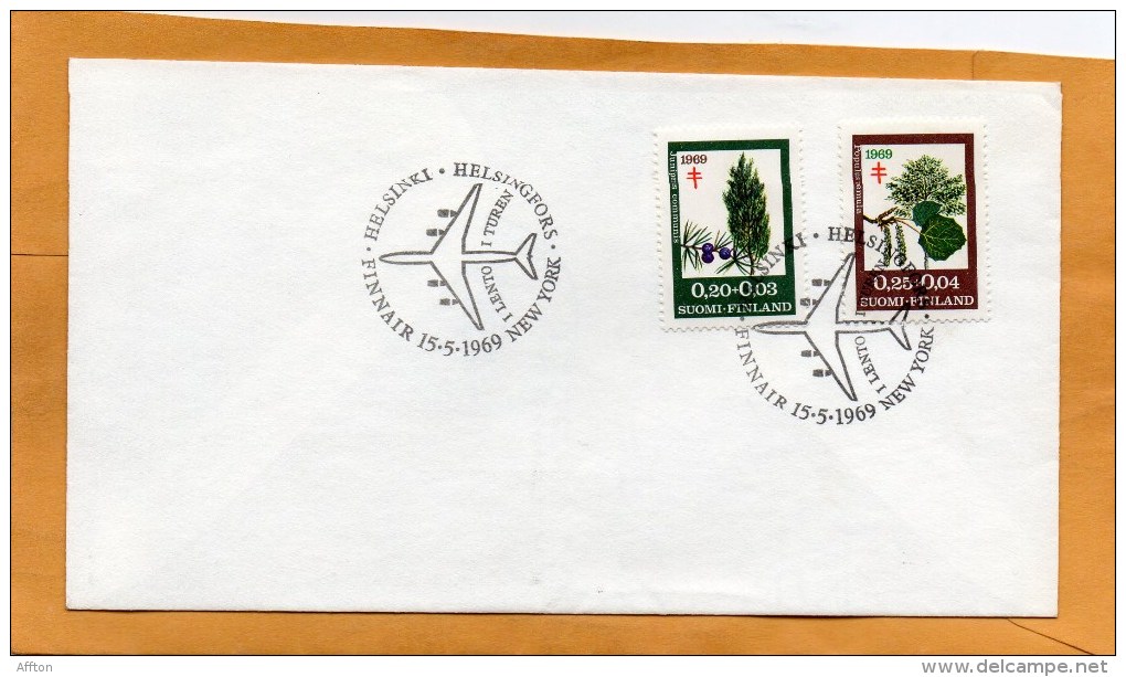 Finland 1969 Air Mail Cover - Cartas & Documentos