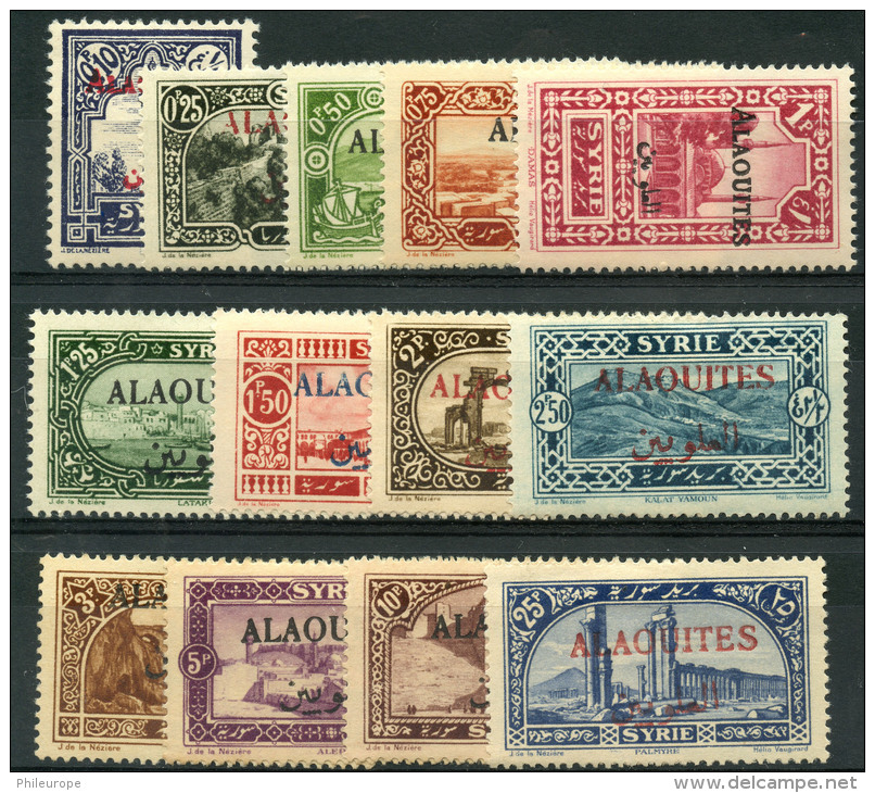 Alaouites (1925)  N 22 à 34 * (charniere) - Ongebruikt