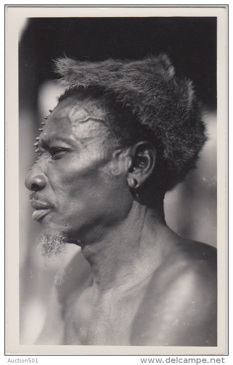 24155Mg C. ZAGOURSKI - PHOTOGRAPHE - L'AFRIQUE QUI DISPARAIT! - Scarification - Carte Photo - Congo Belge