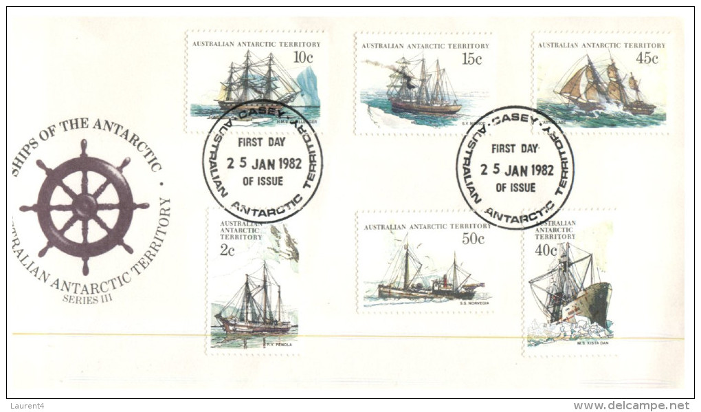 (234) Australia FDC Cover - 1982 - Antarctica Ships - FDC