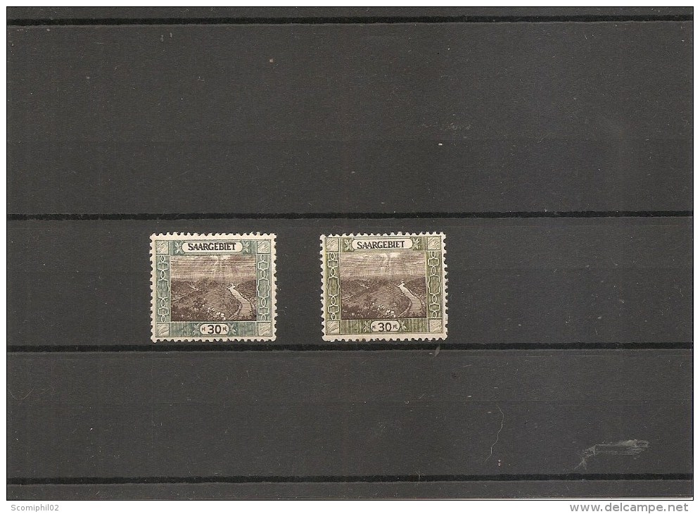 Sarre ( 57 Et 57a X -MH) - Unused Stamps