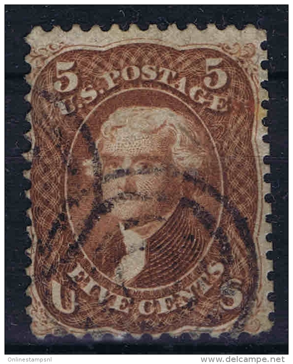 USA  Yv Nr 21a Brunrouge Used  1861 - Gebruikt