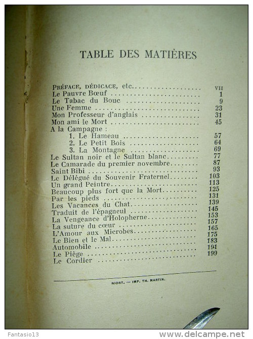 Le Tabac Du Bouc  Régis Gignoux  1921  Nouvelles - 1901-1940