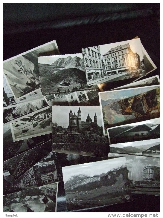 AUSTRIA SELECTION OF 25 POSTCARDS SENT TO ENGLAND 1950`S - 5 - 99 Cartoline