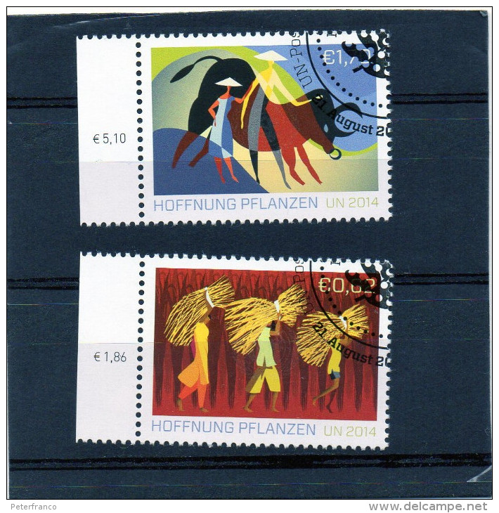 2014 ONU - Hoffnung Pflanzen - Used Stamps