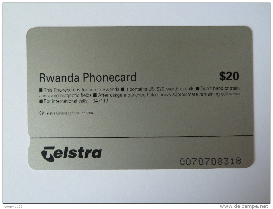 RWANDA - Telstra -  D3 - Soldier And Boy - $20 - Mint - Ruanda