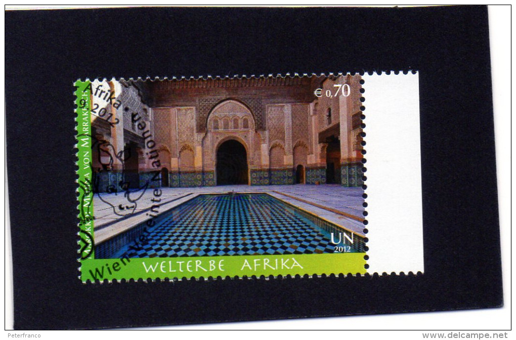 2012  ONU Vienna - Medina Di Marrakesch - Used Stamps