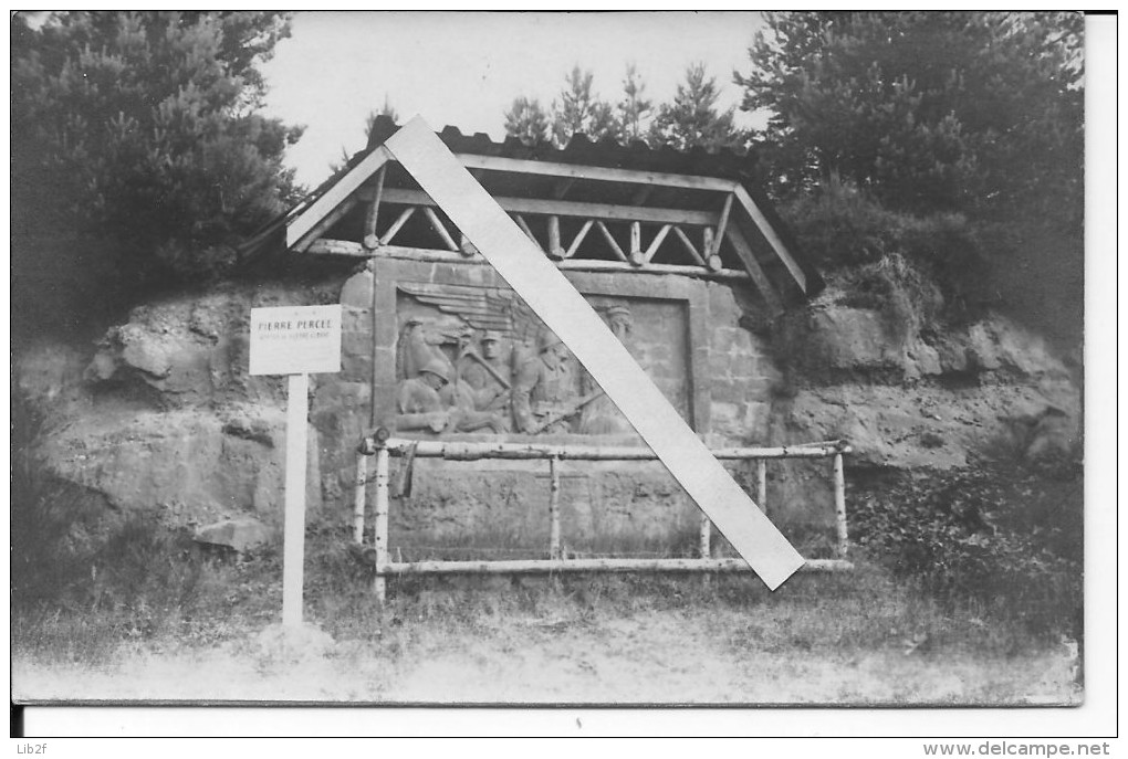 Vosges Celles Sur Plaine Monument Aux Morts De La Pierre Percée 1 Carte Photo 1914-1918 14-18 Ww1 Wk1 - War, Military